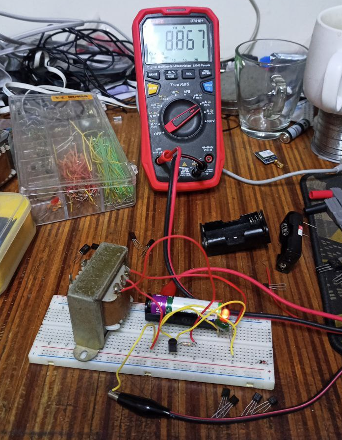 Real Joule Thief in action